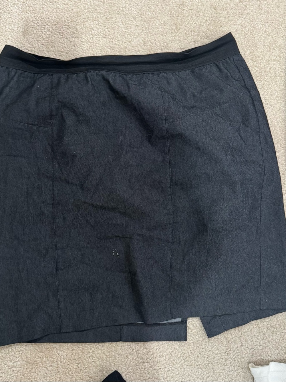 Lane Bryant Black Pencil Skirt with Subtle Front Slit